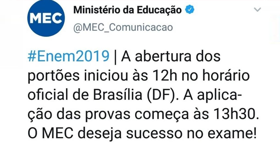 MEC Do Weintraub Anuncia Abertura Dos Portões Uma Hora Antes Do ...