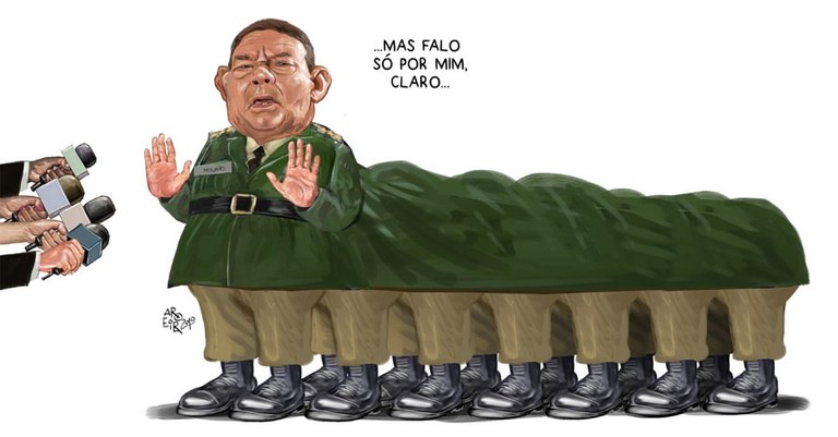 Resultado de imagem para ala militar do Planalto charges